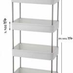 ১ পিস - 🛒 মাল্টি-লেয়ার কিচেন স্টোরেজ ট্রলি