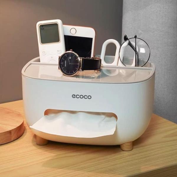 ৩ পিস - Ecoco মাল্টিফাংশনাল টিস্যু বক্স অর্গানাইজার