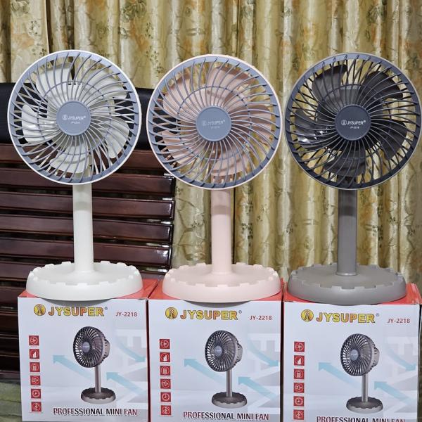 JY Super JY-2218 - Best Rechargeable Desk Mini Fan